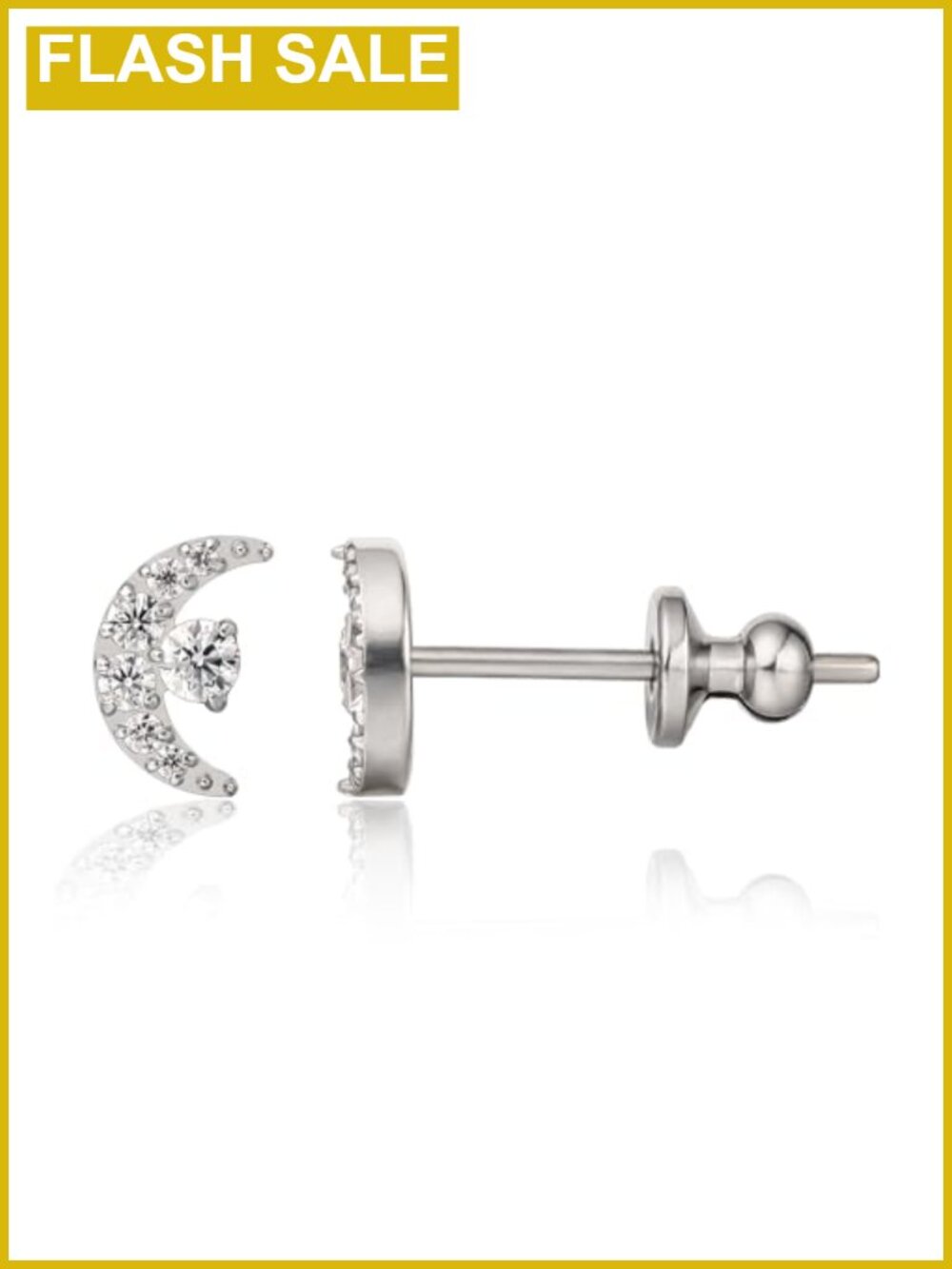 Titanium Hypoallergenic CZ Stud Earrings for Sensitive Ears
